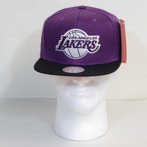 Mitchell & Ness Los Angeles Lakers Purple Adjustable Hat NWT